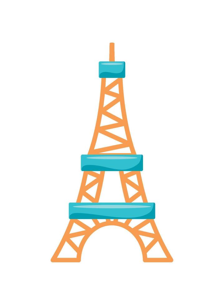 eiffel tower in france icon isolated vector