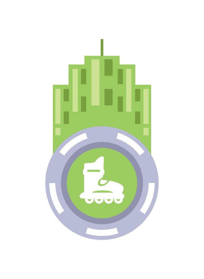 car free day ecology city icon isolated vector