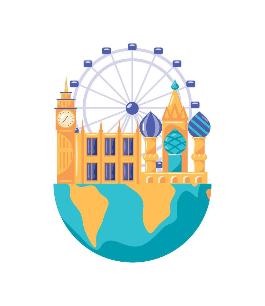 world tourism day icon icon isolated vector