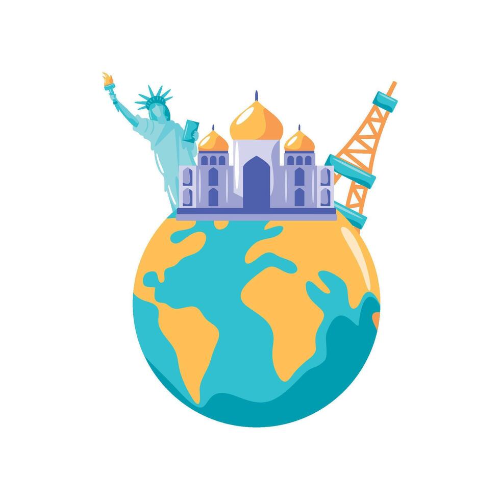 world tourism day season icon isolated vector