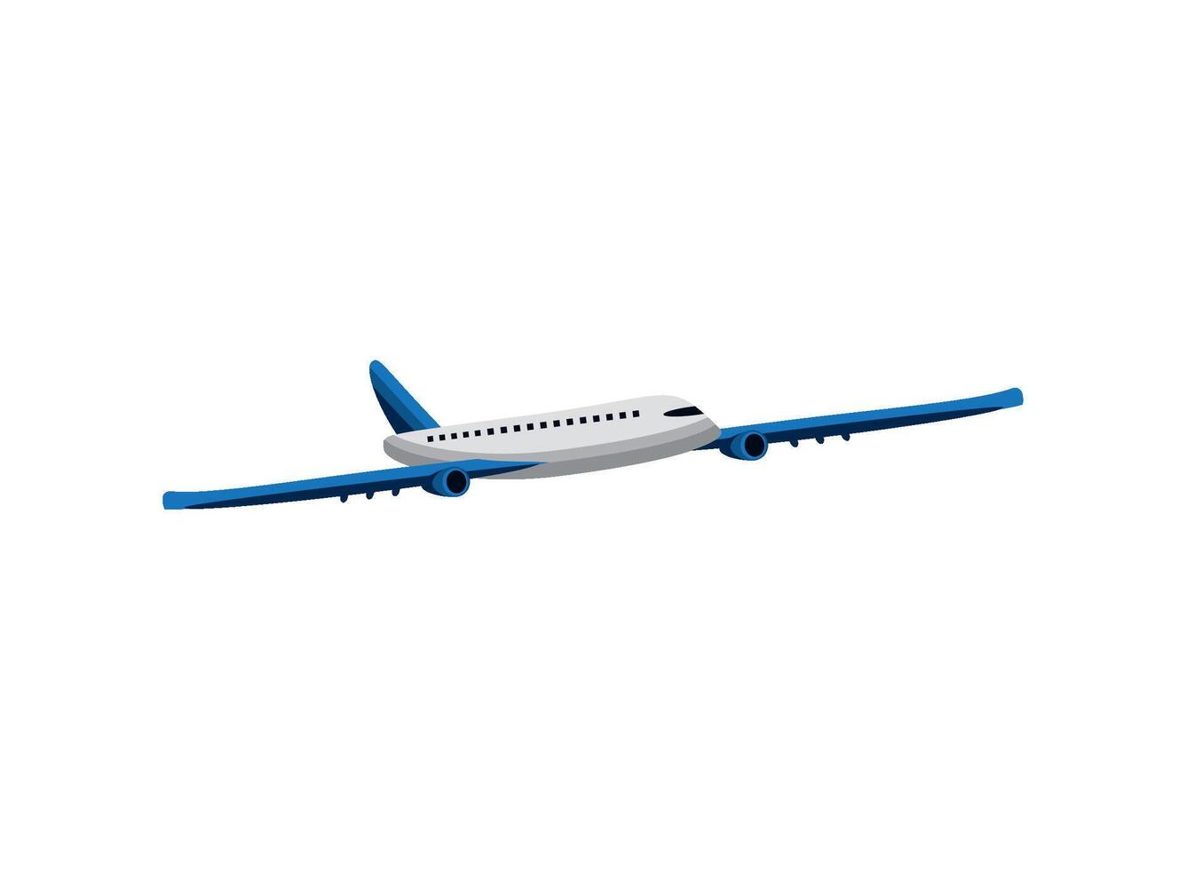 airplane flying transportation icon isolated vector