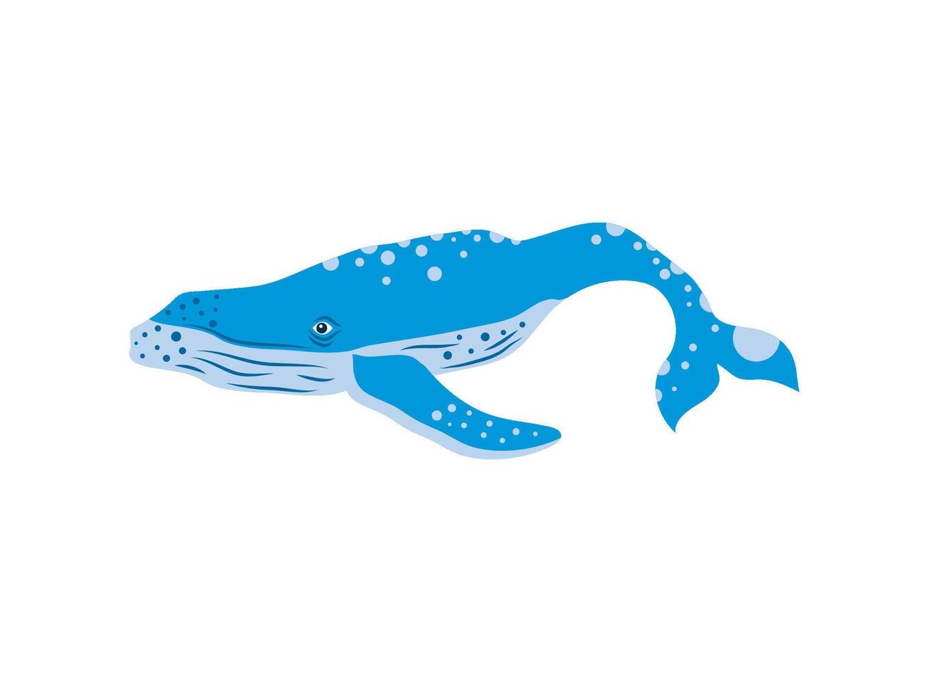 humpback sealife nature isolated icon vector