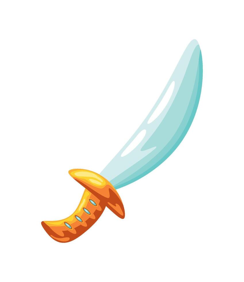 game item sword isolated icon vector