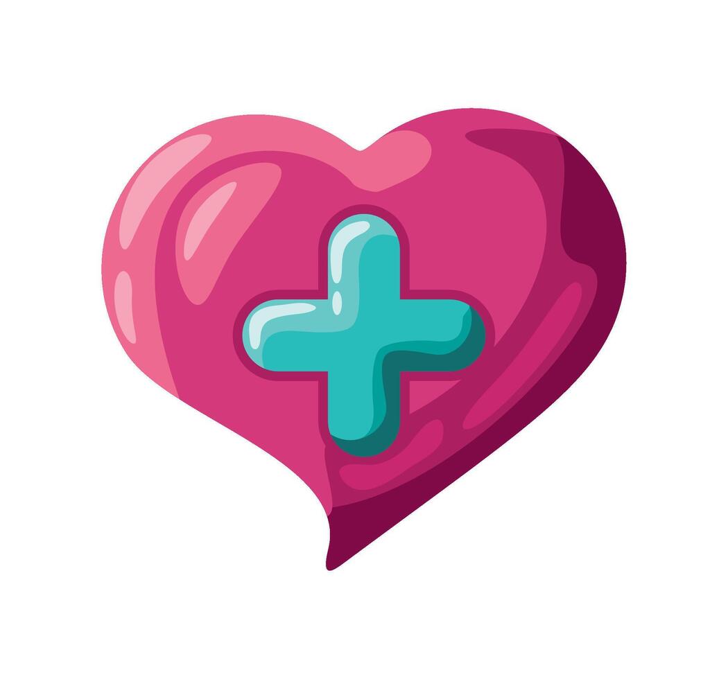 game item heart isolated icon vector