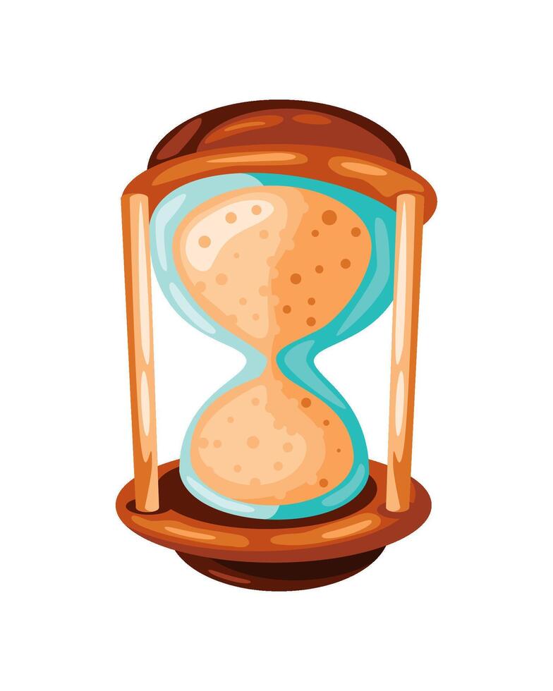 game item hourglass isolated icon vector
