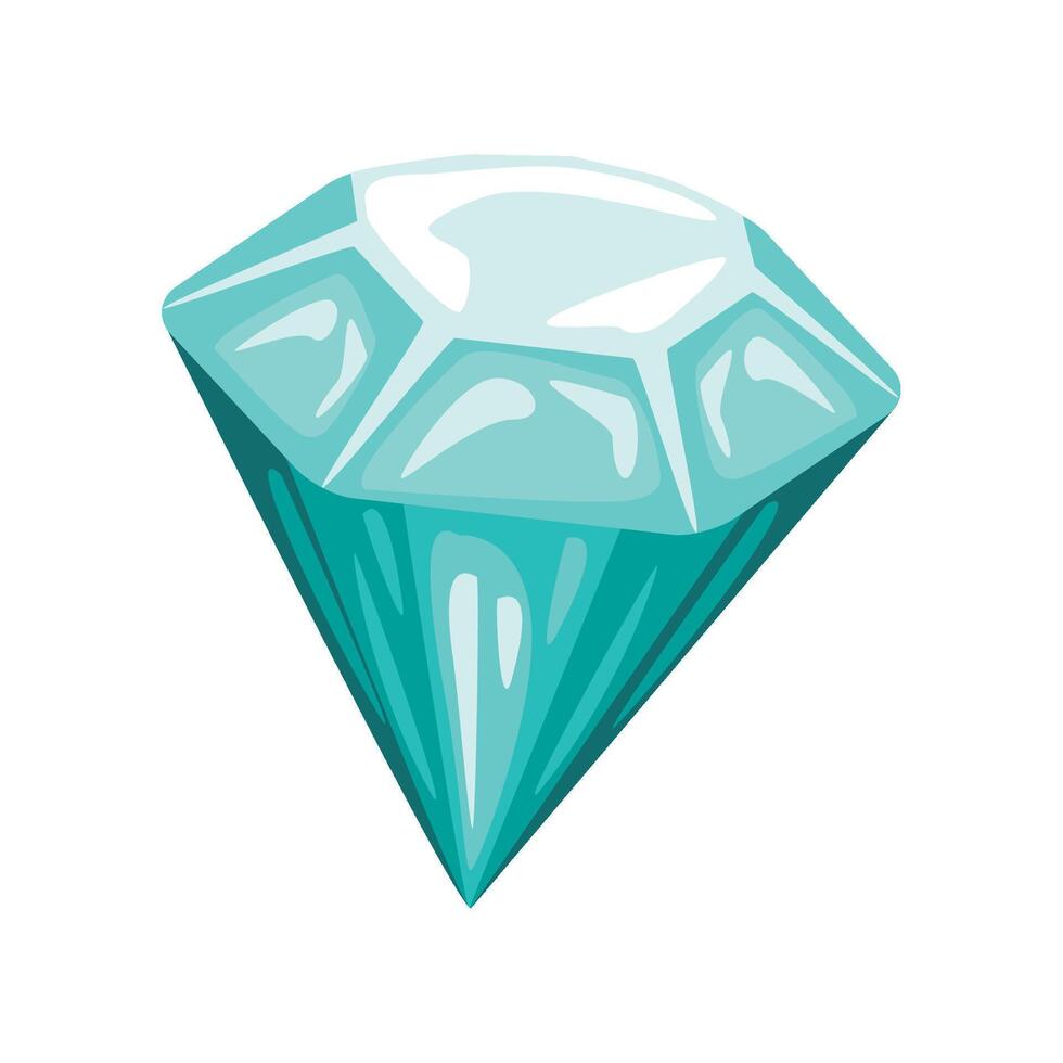 game item diamond isolated icon vector
