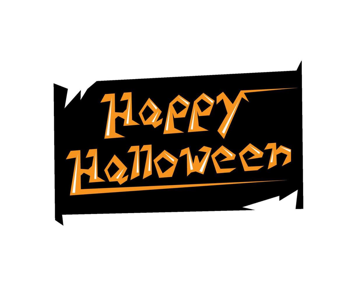 halloween lettering illustration isolated design vector