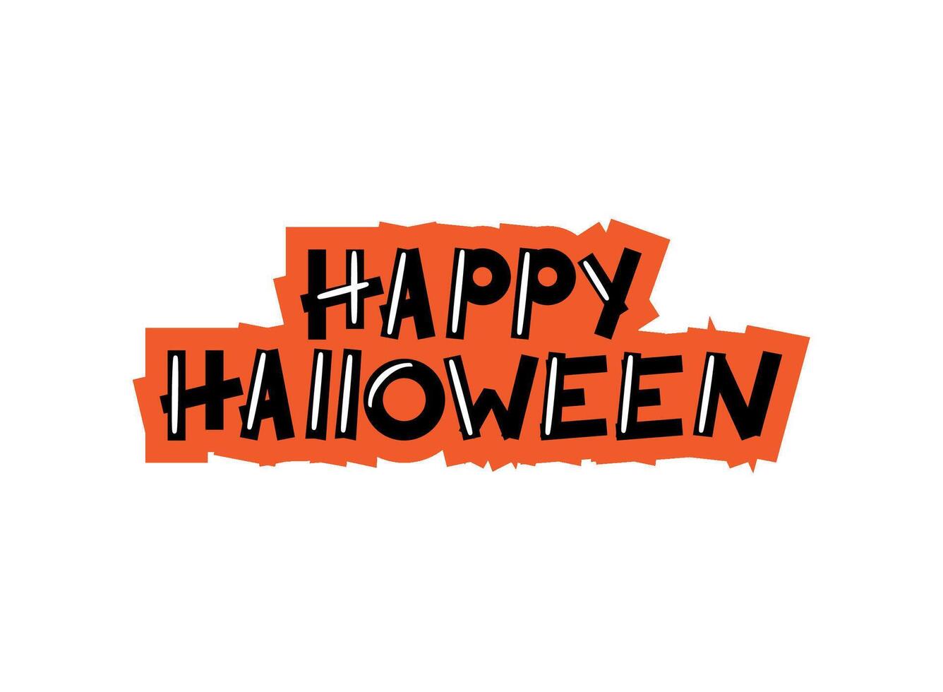 halloween lettering celebration illustration isolated vector