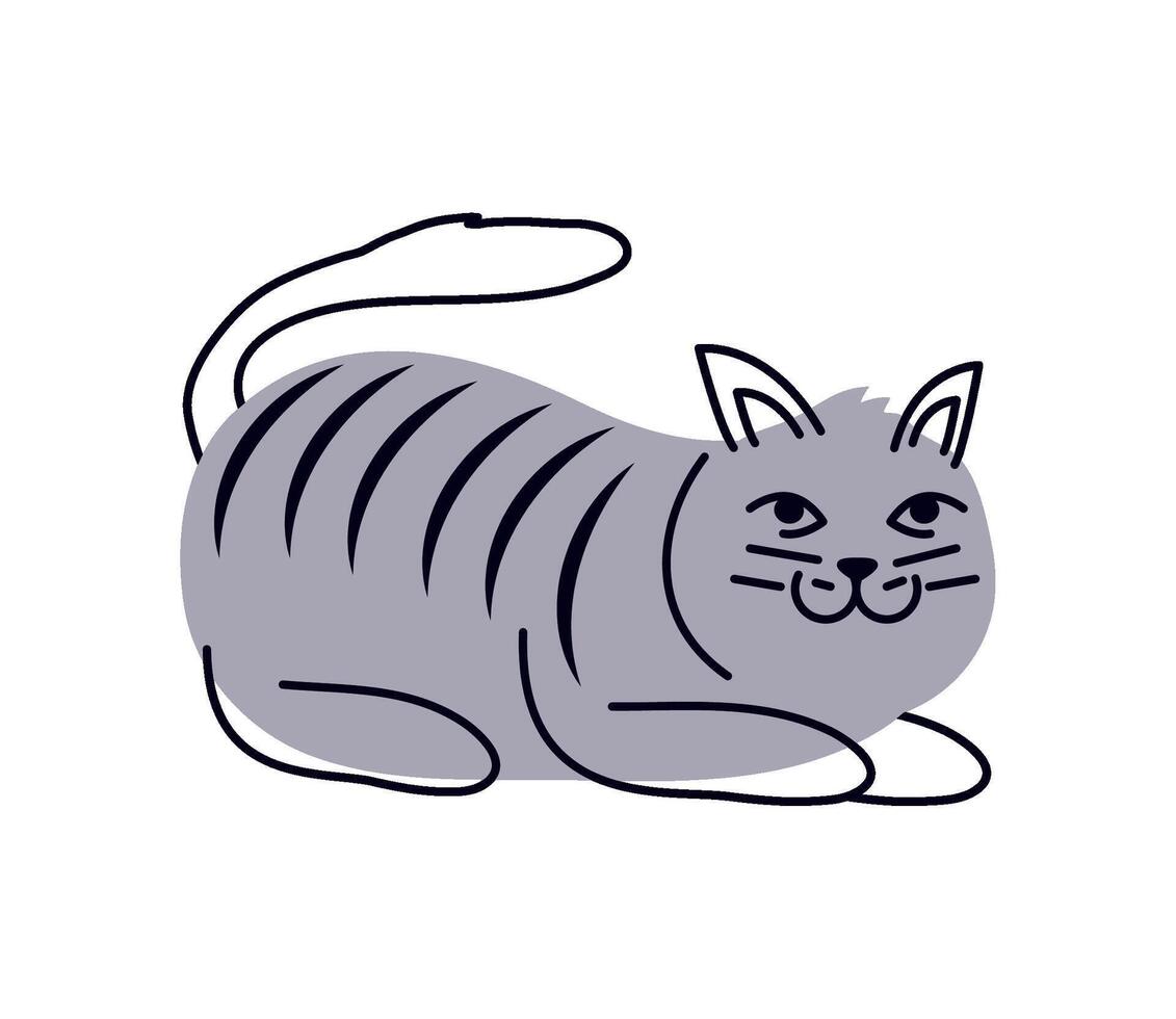 cat mascot animal isolated illustration vector