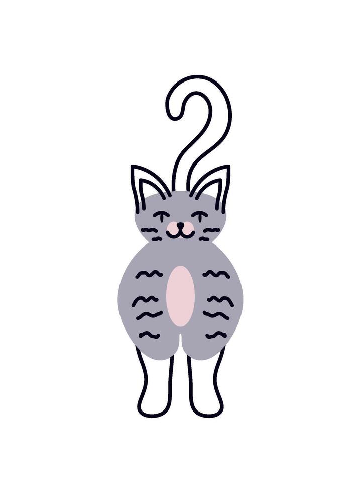 cat mascot illustration isolated vector