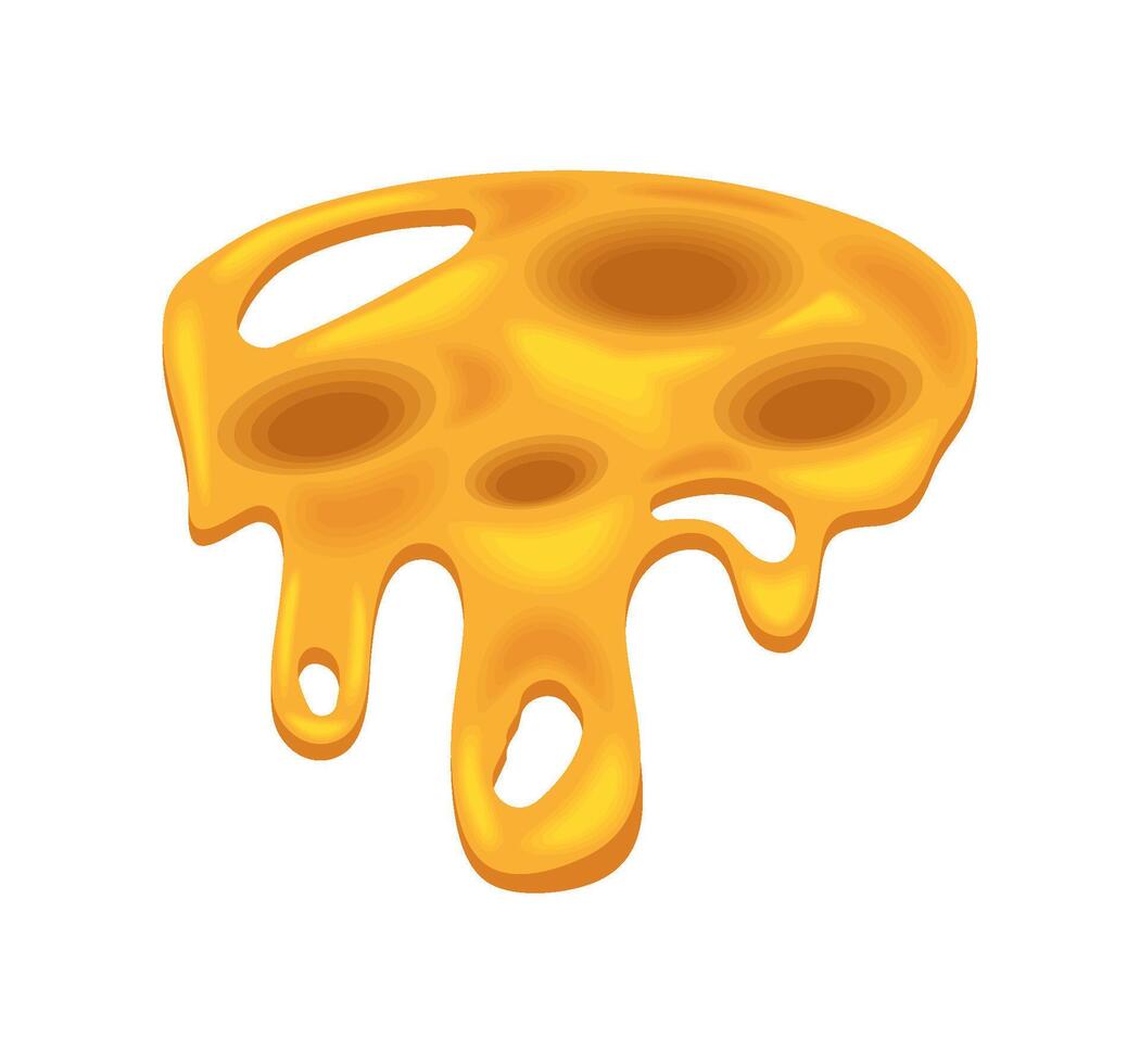 cheese sliced melted design isolated vector