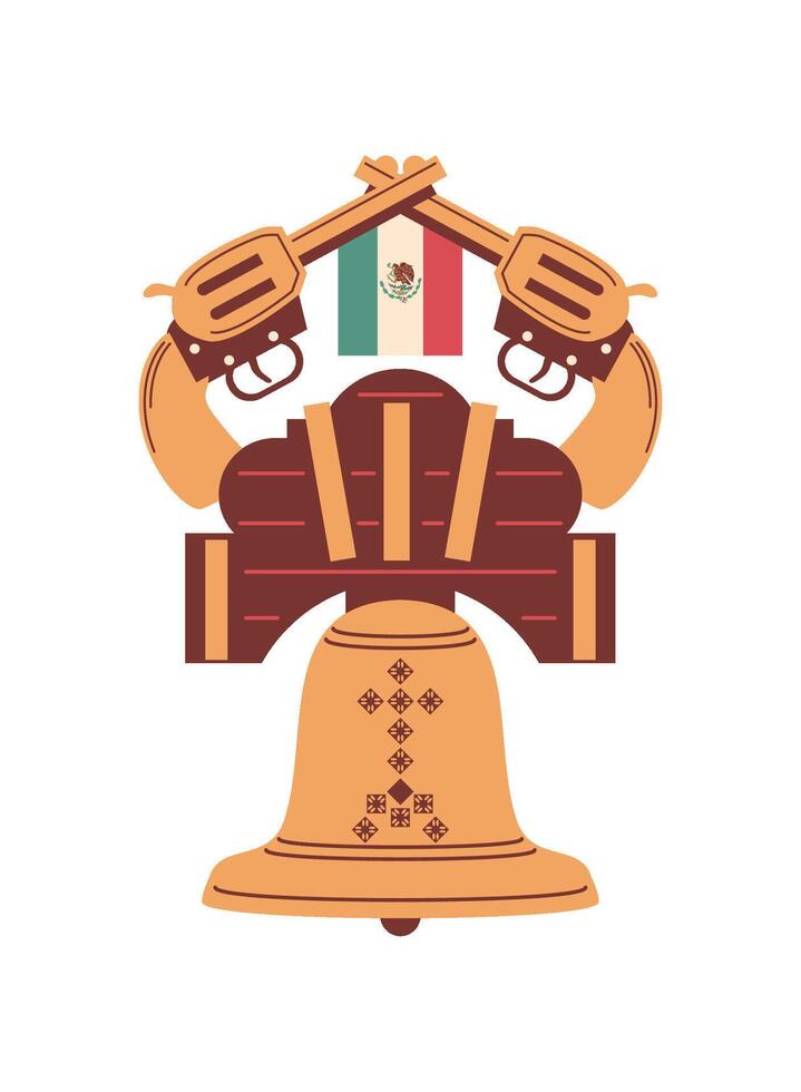 revolucion mexicana festivity illustration isolated vector