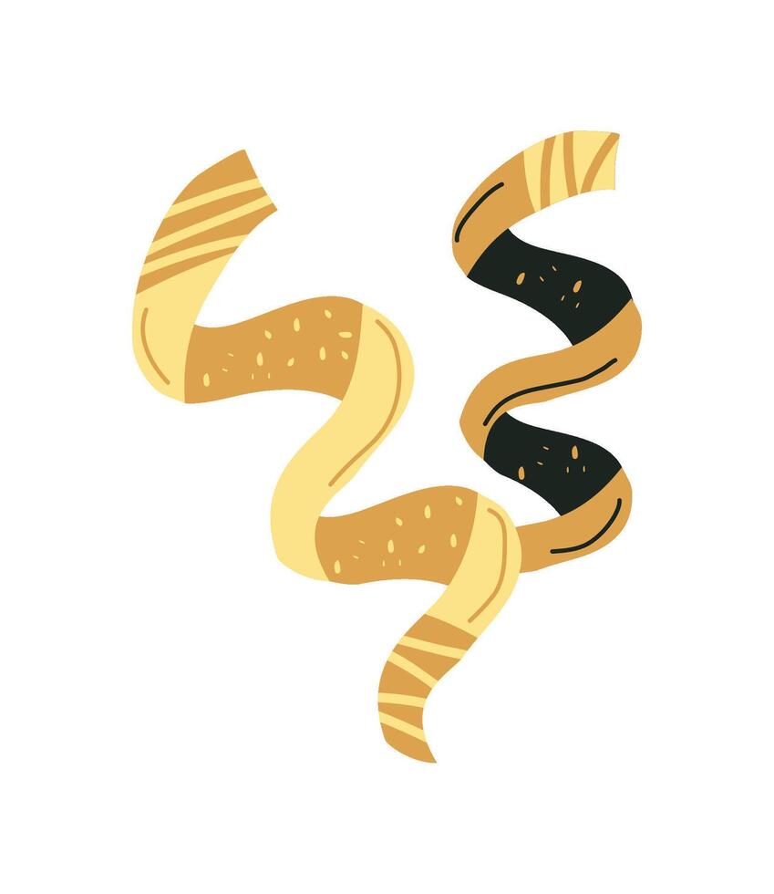 happy new year streamer illustration isolated vector