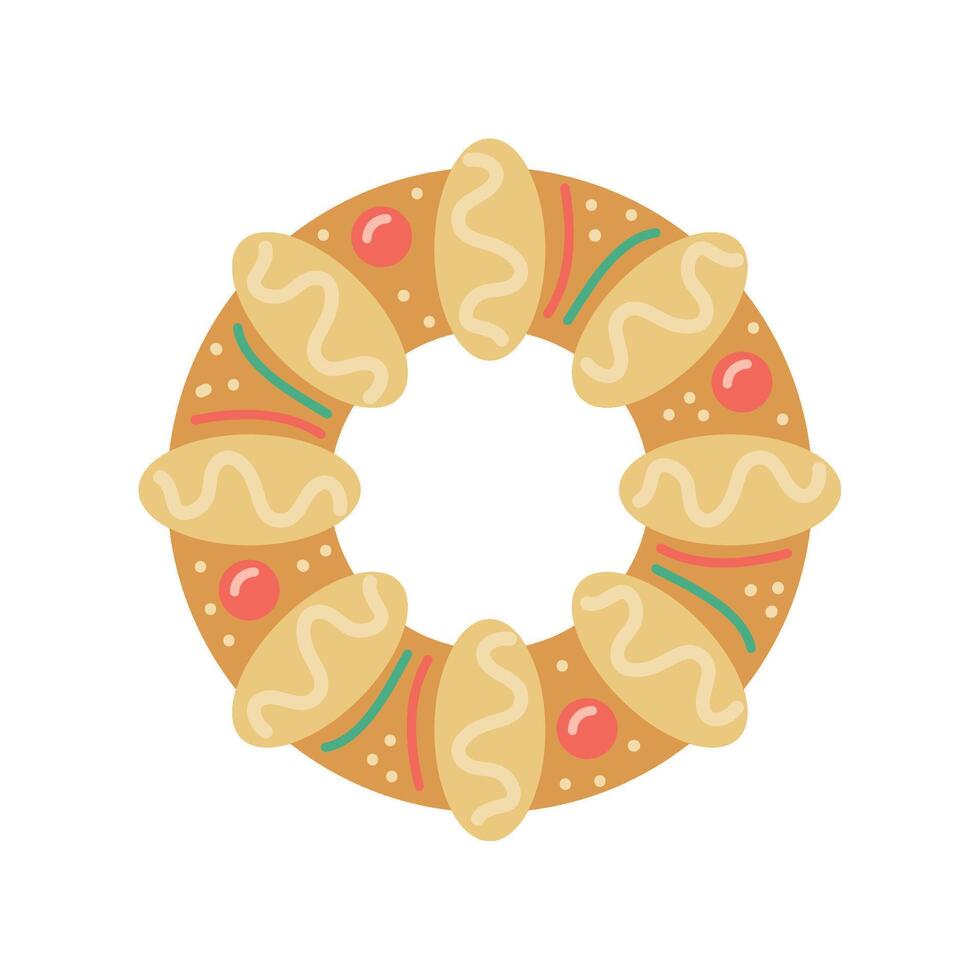 epiphany dessert design isolated illustration vector