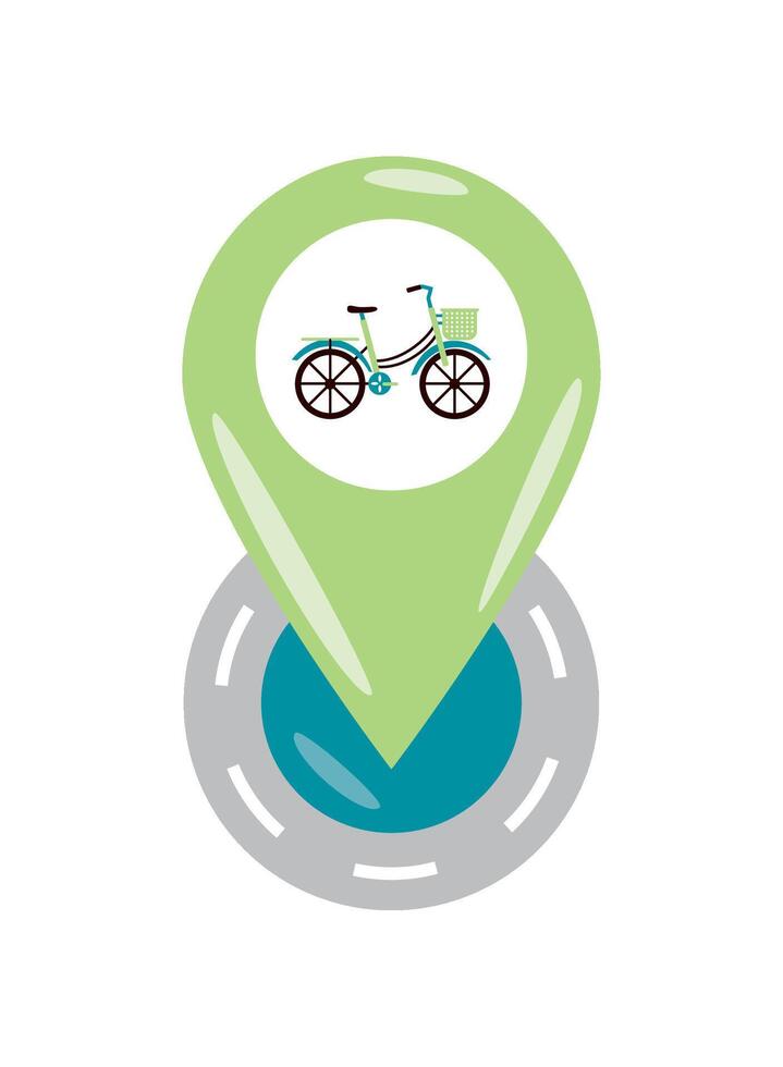 free car day location pin illustration vector
