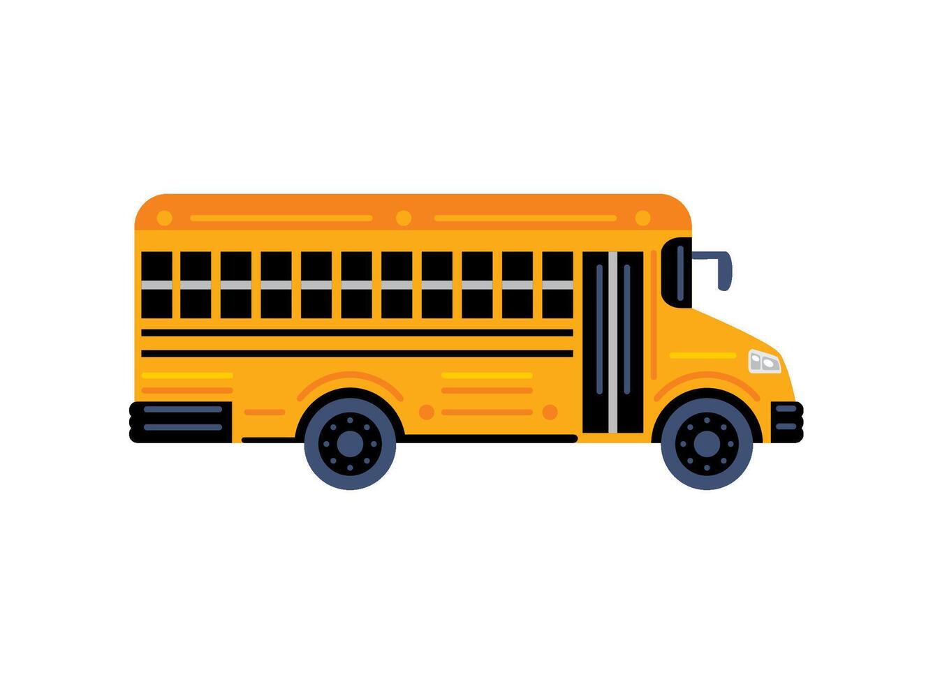 school bus isolated illustration design vector