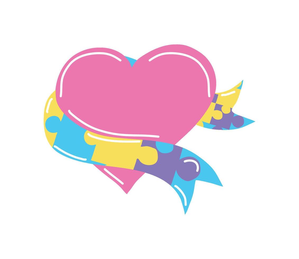 asperger syndrome campaign illustration design vector