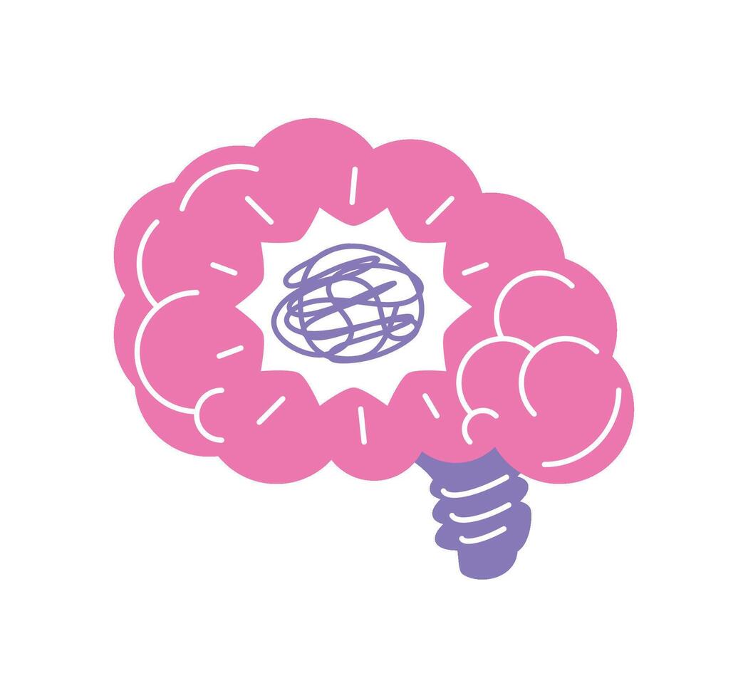 attention deficit hyperactivity disorder design illustration vector