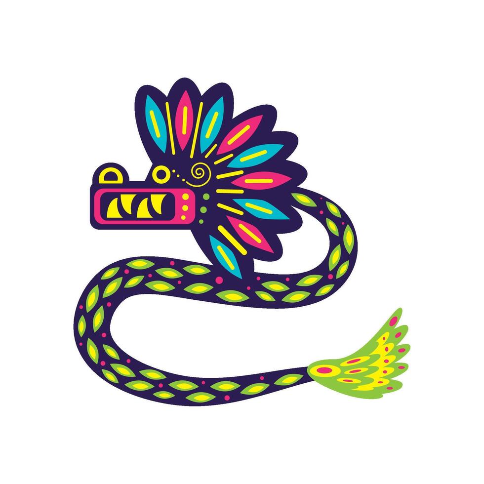 alebrijes snake illustration isolated vector