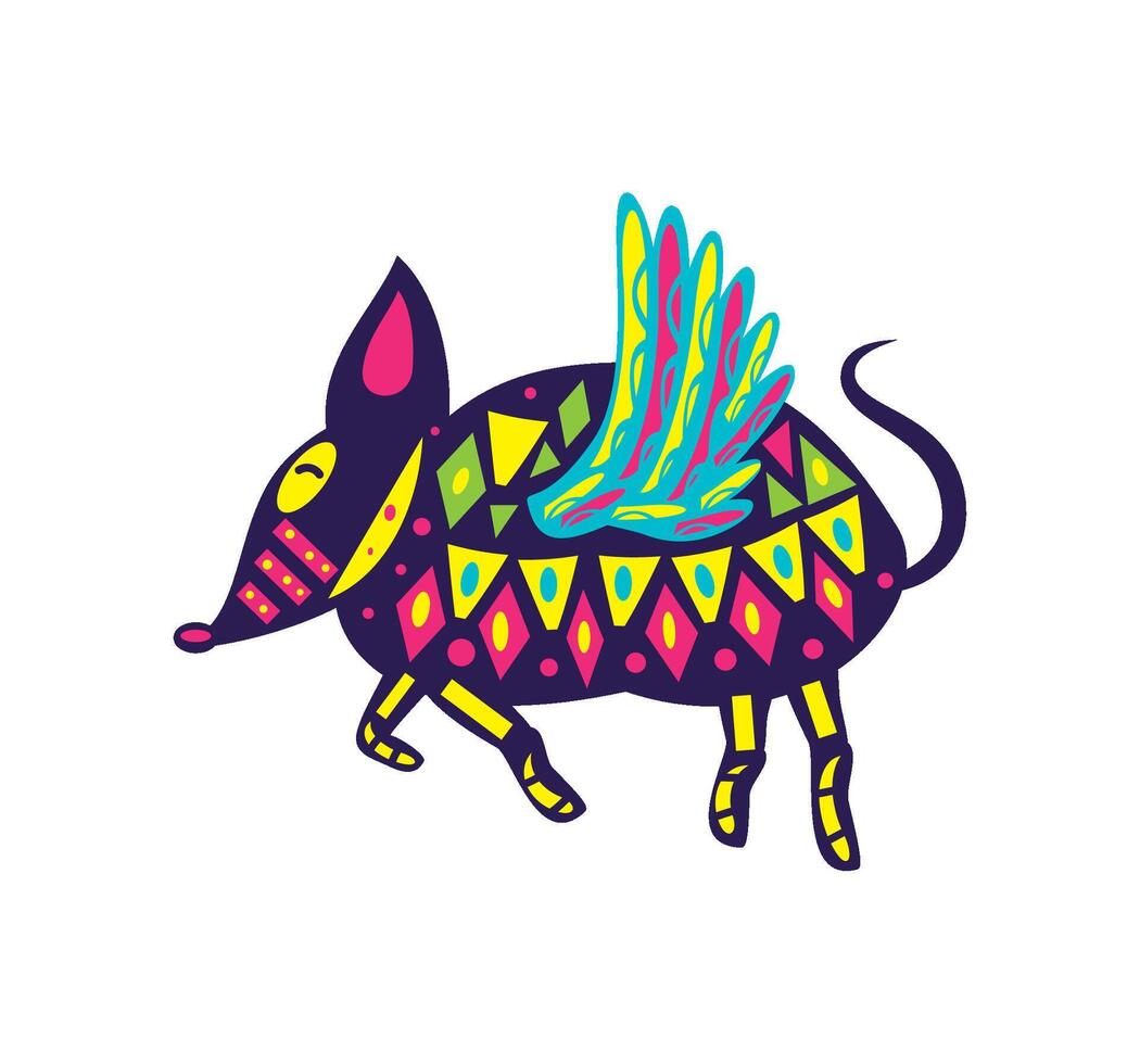 alebrijes animal design illustration isolated vector