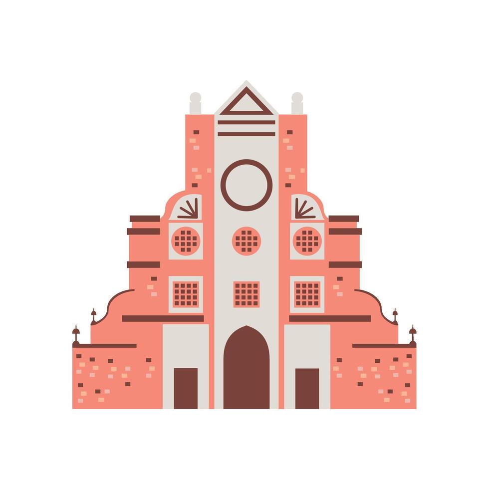 india palace monument illustration isolated vector