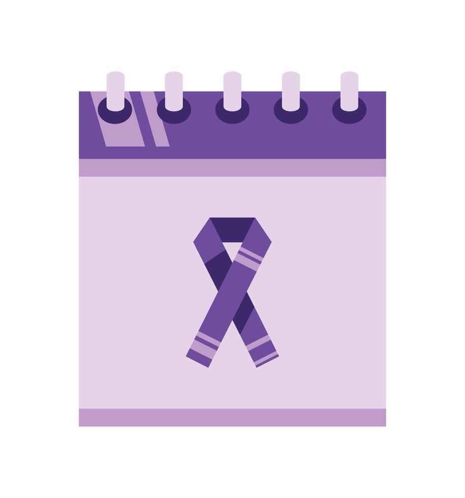 epilepsy day calendar illustration isolated vector