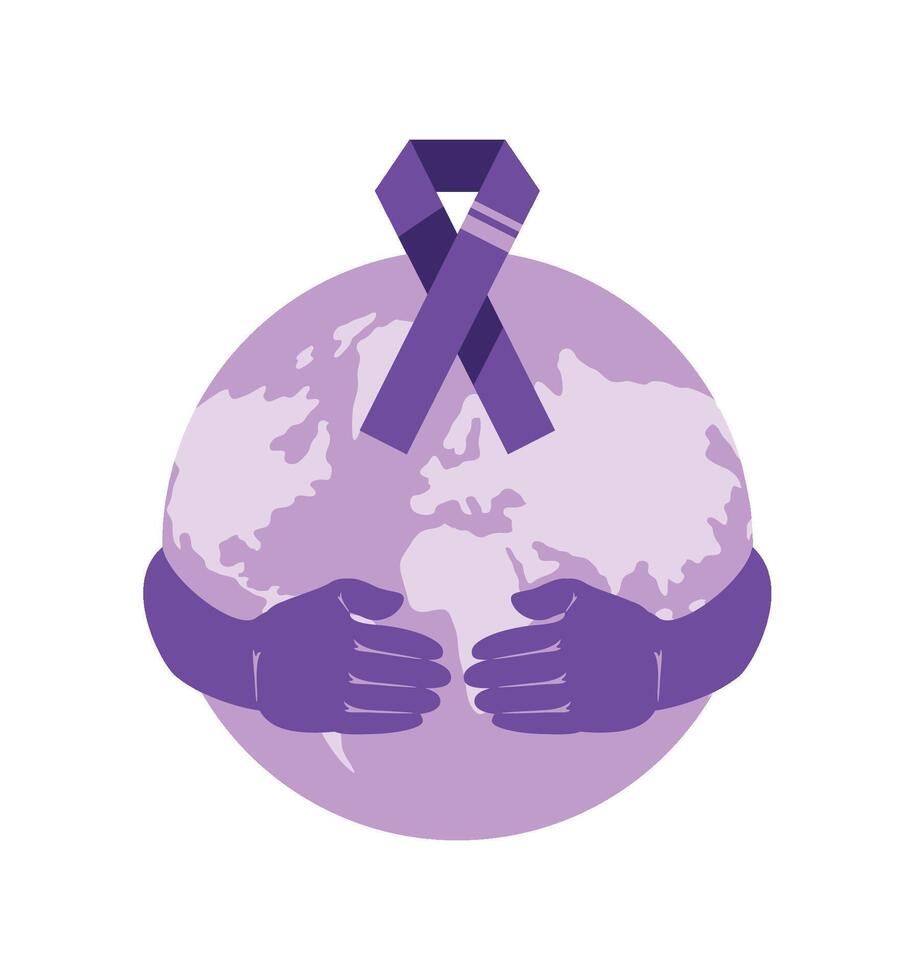 epilepsy day world illustration isolated vector
