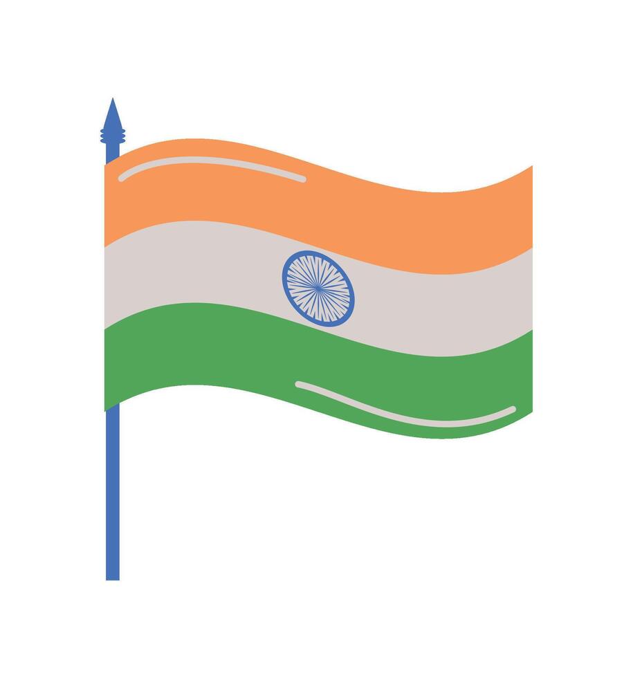 republic day india flag illustration vector