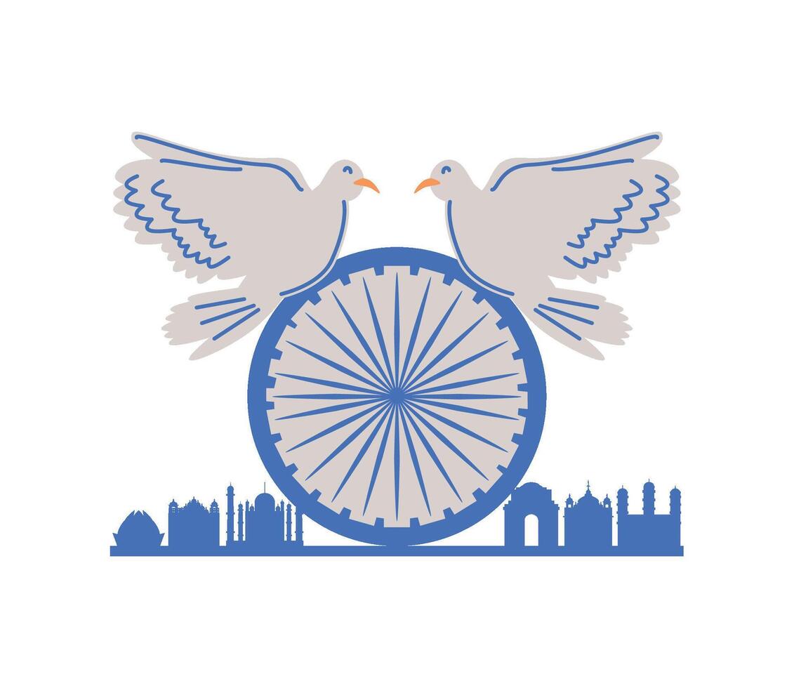 republic day india celebration illustration vector