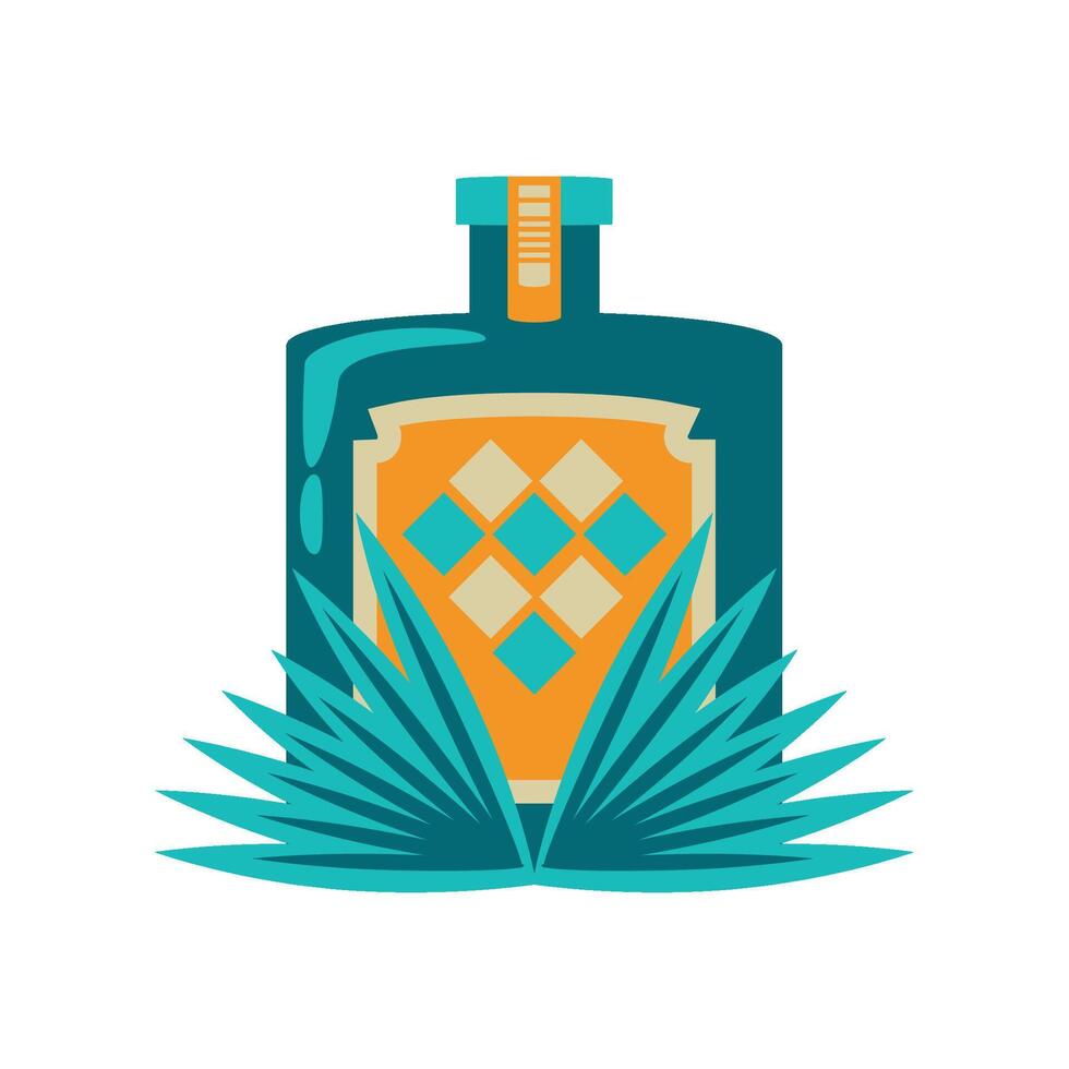 mexico mezcal drink illustration design vector