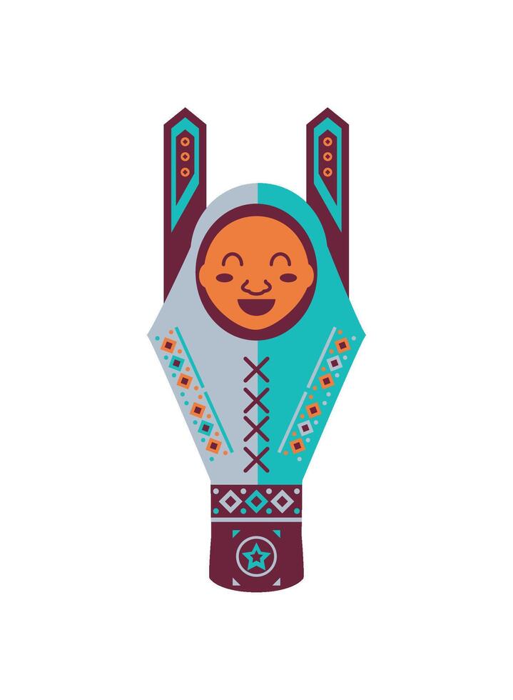 native american totem illustration isolated vector