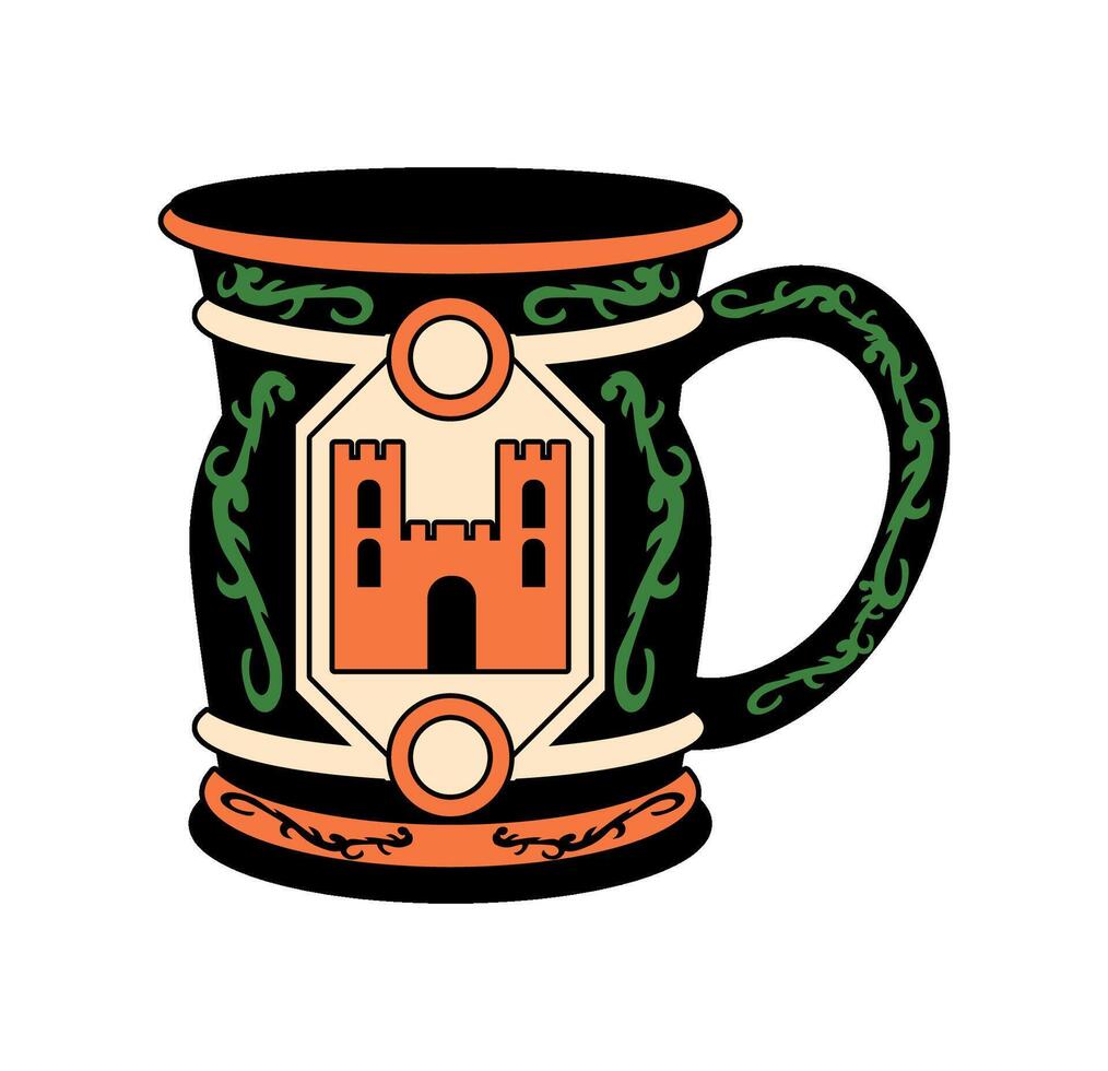 germany beer steins design isolated icon vector