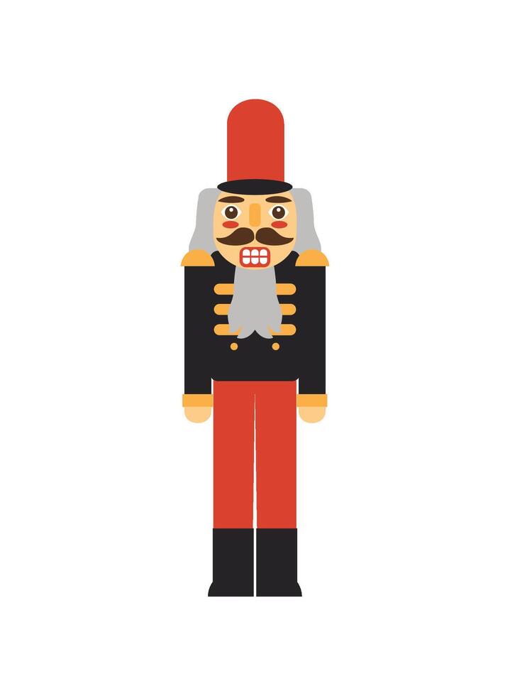 germany wooden nutcracker illustration isolated vector