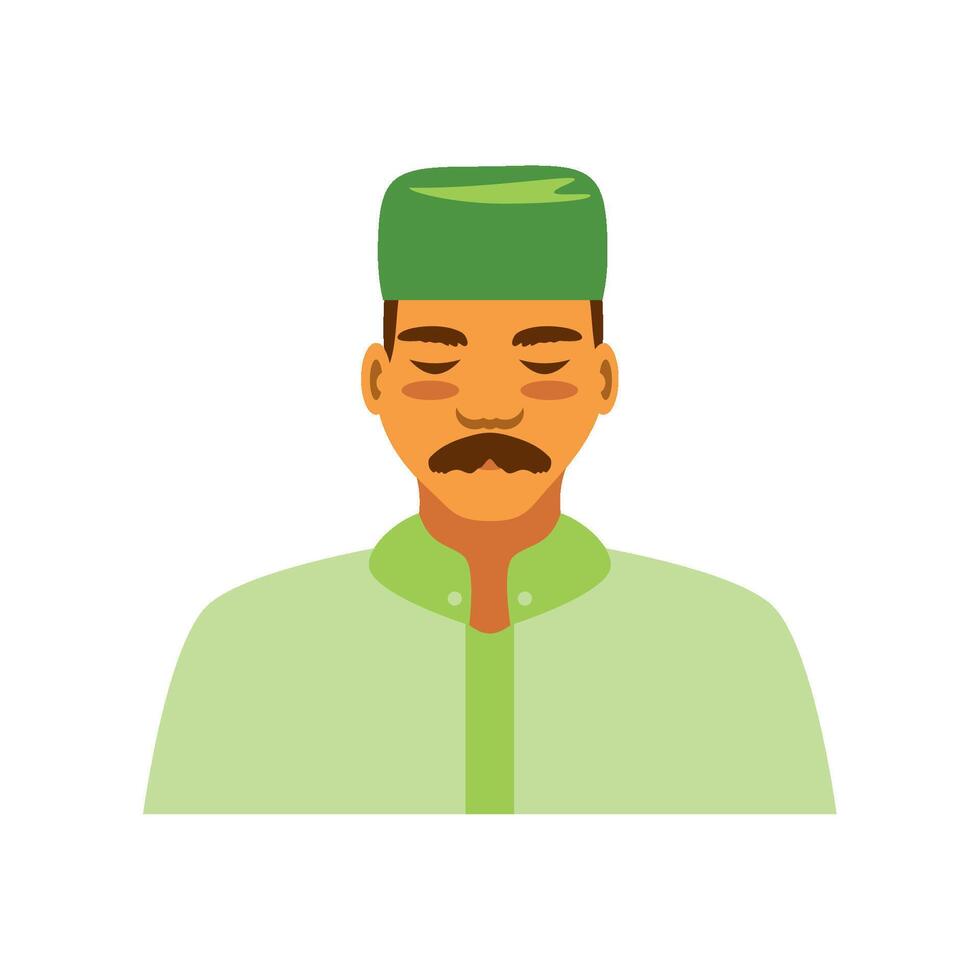 idul fitri man illustration isolated vector