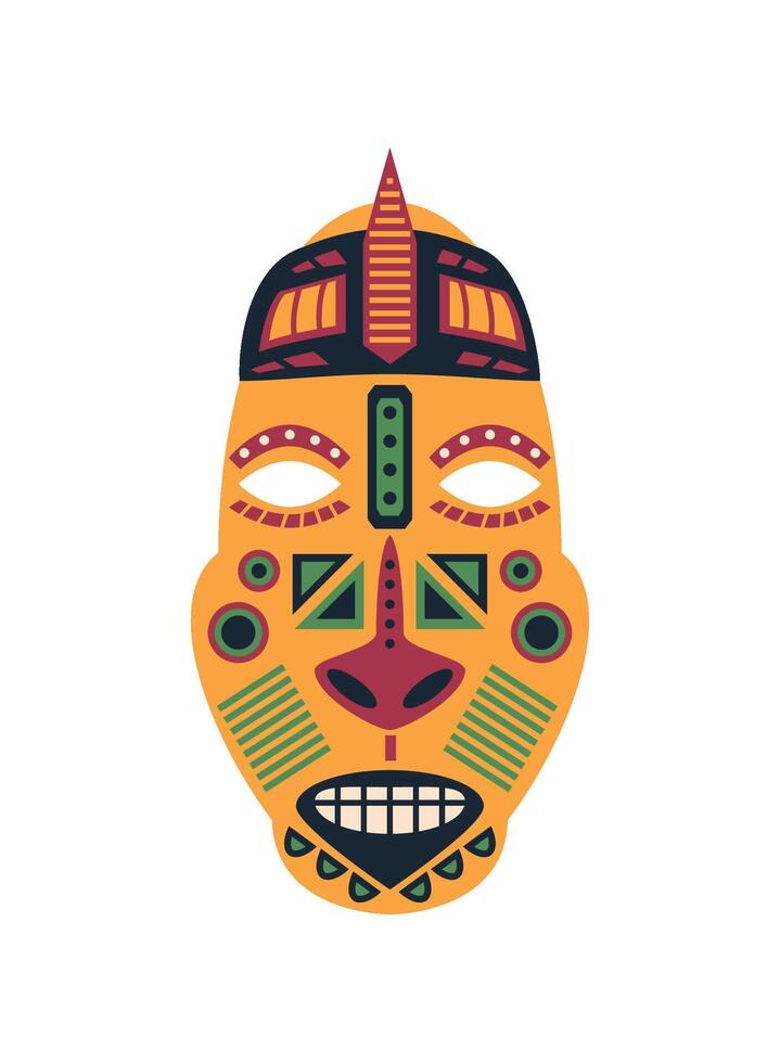 nigerian mask illustration icon vector