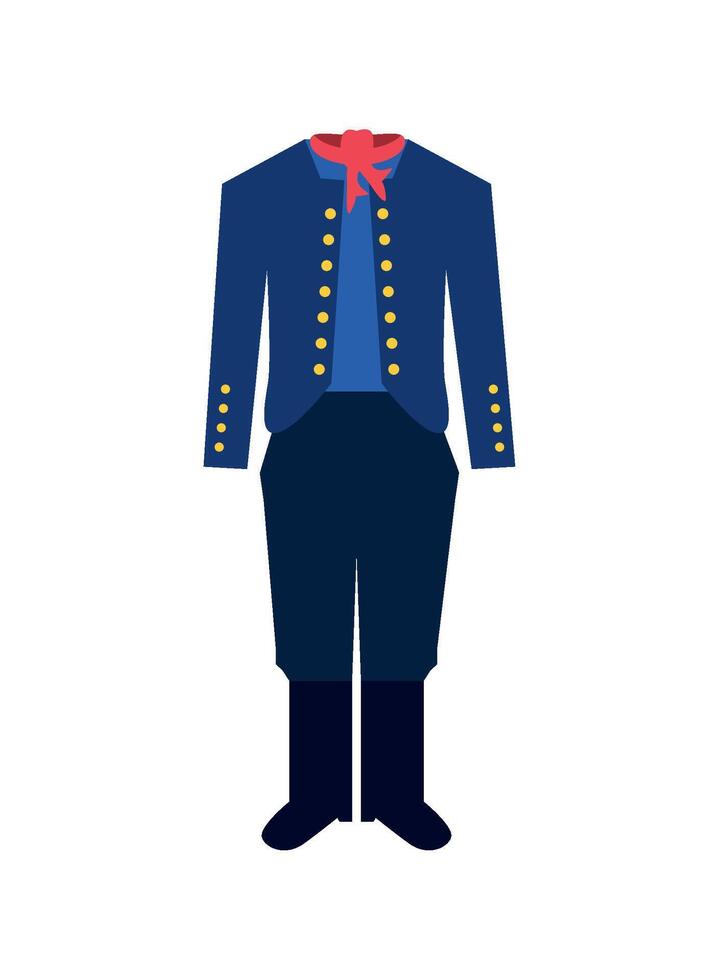 iceland male costume illustration isolated vector