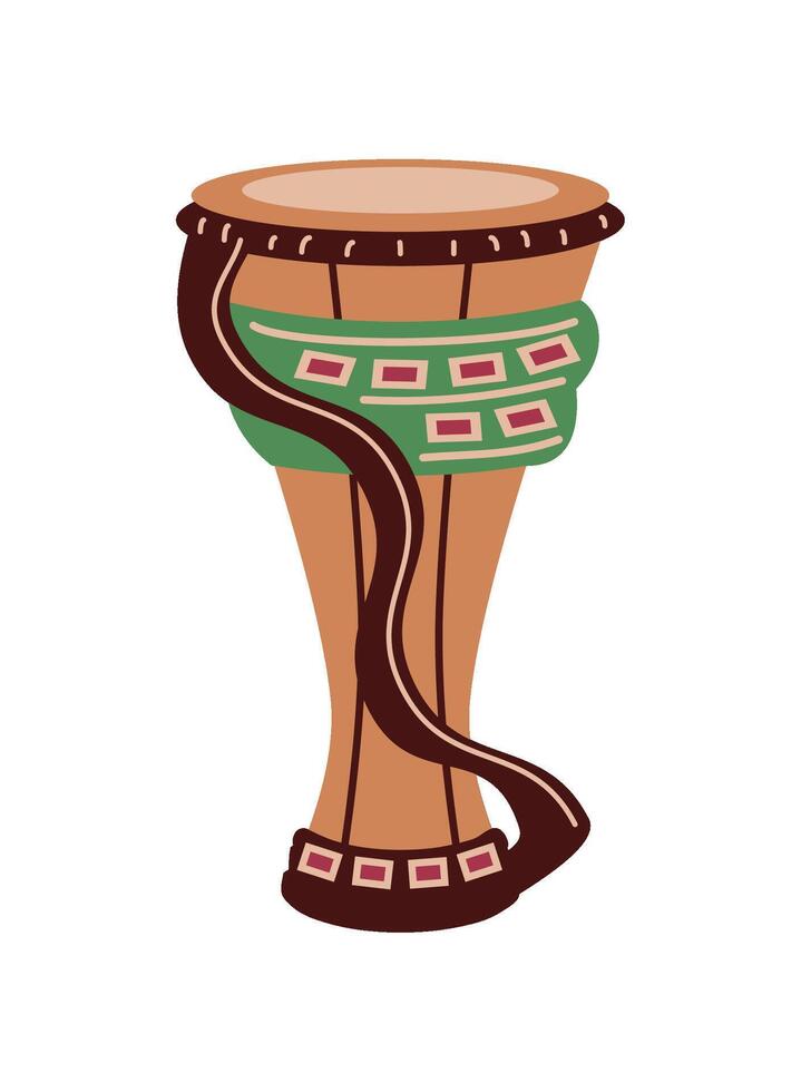 bata drum music instrument isolated vector