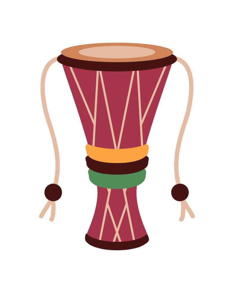 bata drum instrument illustration isolated vector