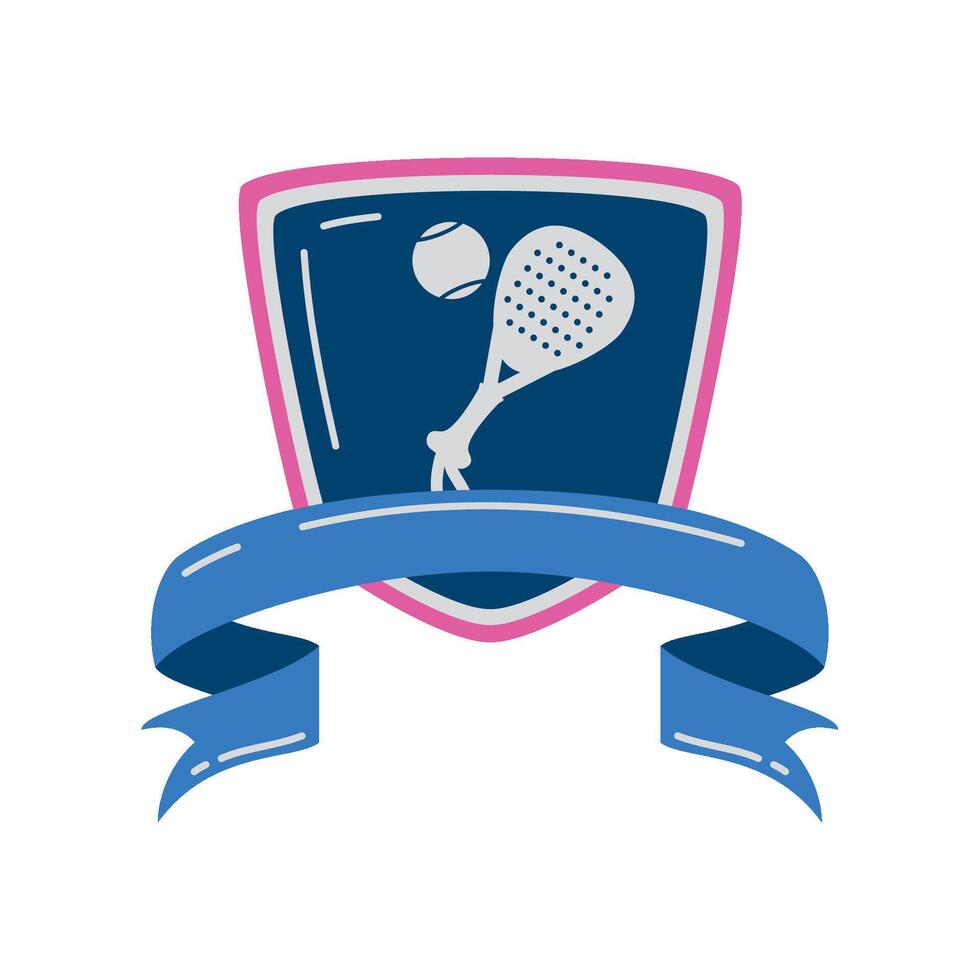 padel tennis banner illustration isolated vector