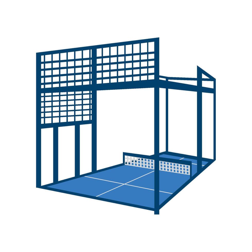 padel court tournament illustration isolated vector