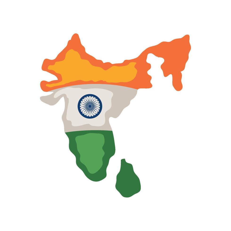 india general election map illustration isolated vector