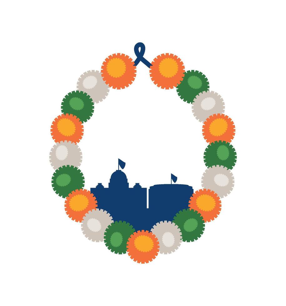 india general election government isolated vector
