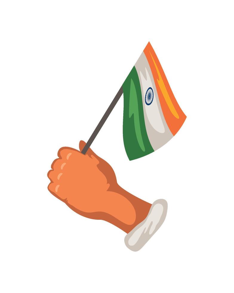 india general election flag illustration isolated vector