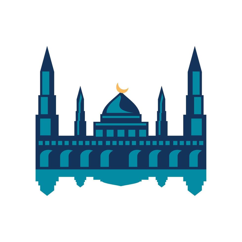 isra miraj muslim illustration isolated vector