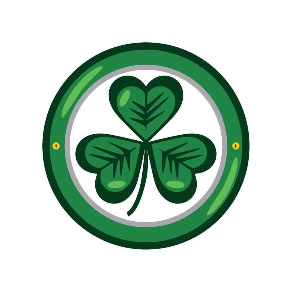 saint patricks day clover isolated vector