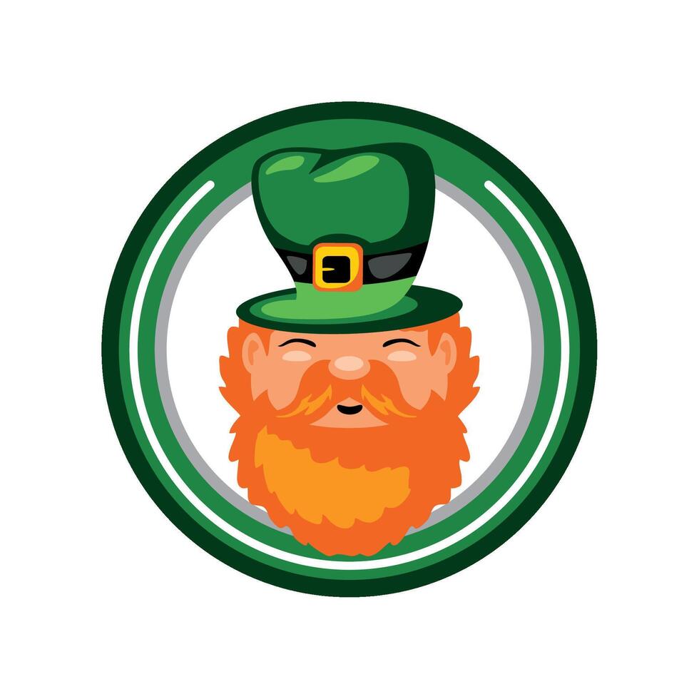 saint patricks day leprechaun illustration vector