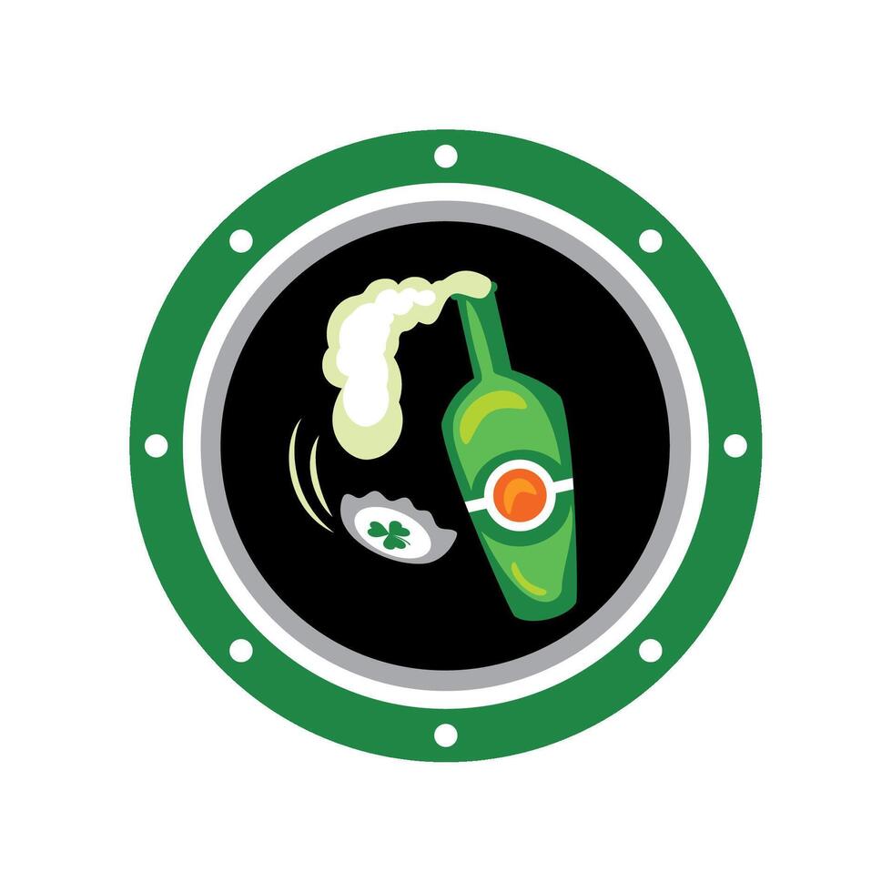 saint patricks day beer illustration vector