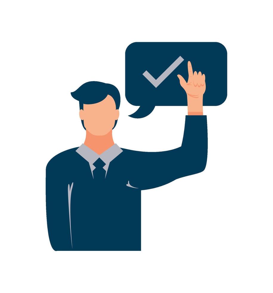 elections day male candidate illustration design vector