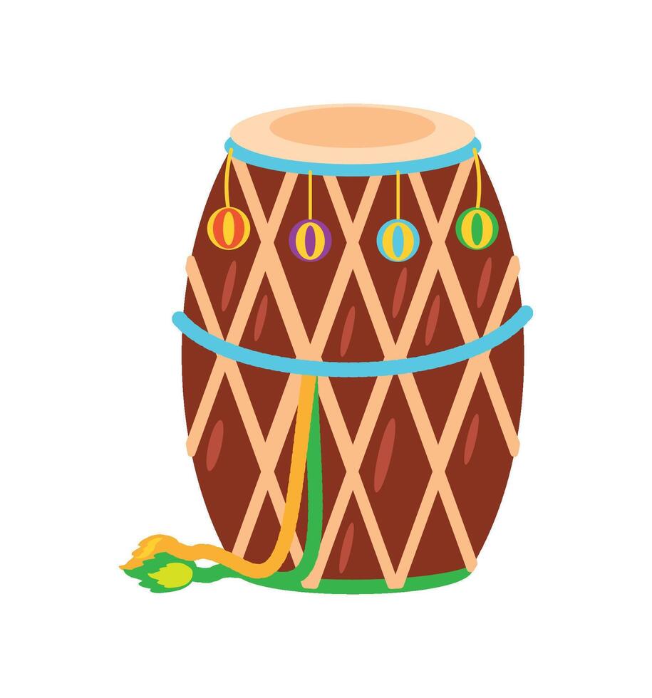 lohri drum india illustration design vector