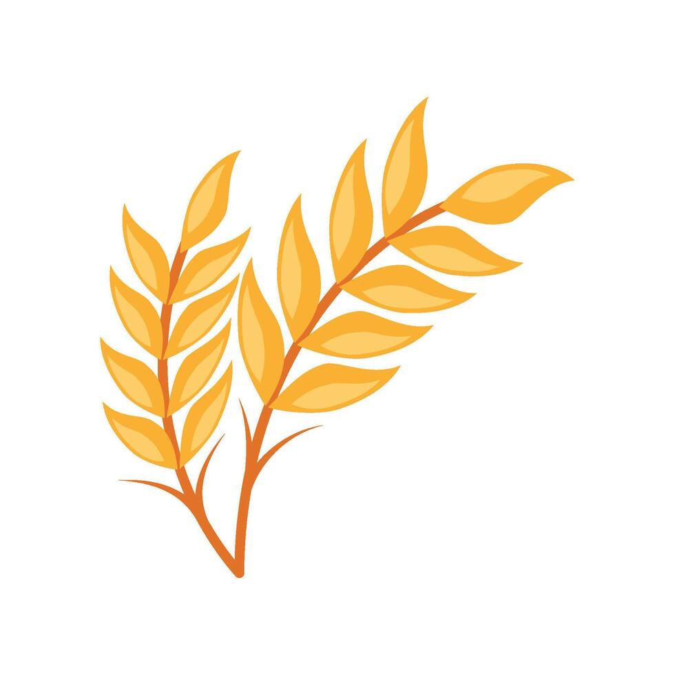 wheat spike design illustration vector